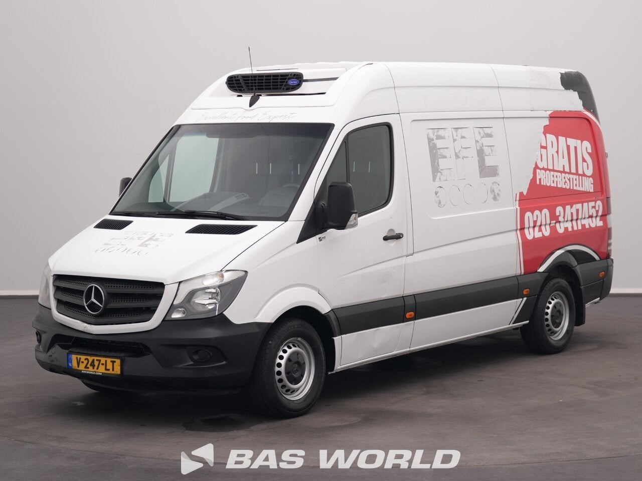 Mercedes Sprinter Euro 5 Koelwagen Gesloten Bestelwagen 2016, Auto's, Euro 5, Gebruikt, 4 cilinders, Wit