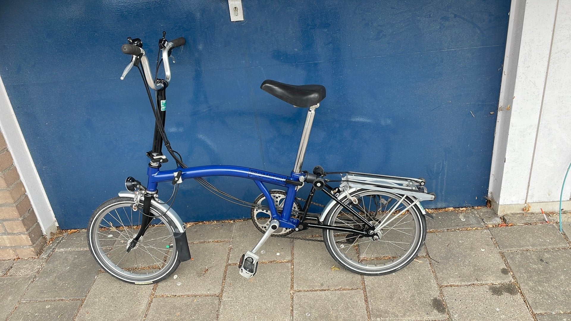Brompton vouwfiets met 6 versnellingen, Fietsen en Brommers, Gebruikt, Brompton, 16 tot 18 inch, Versnellingen