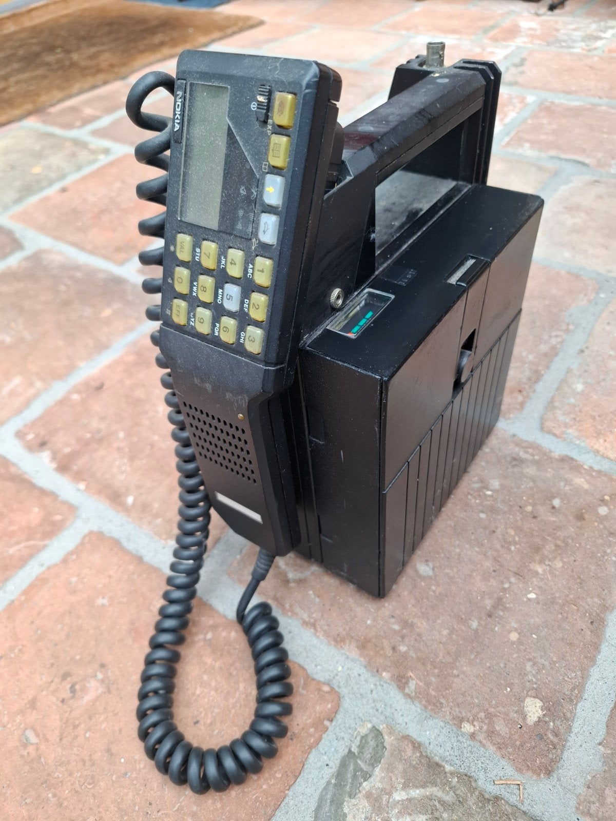 Vintage Mobira Nokia 'Talkman Radiocom 2000' autotelefoon, Ophalen of Verzenden, Gebruikt