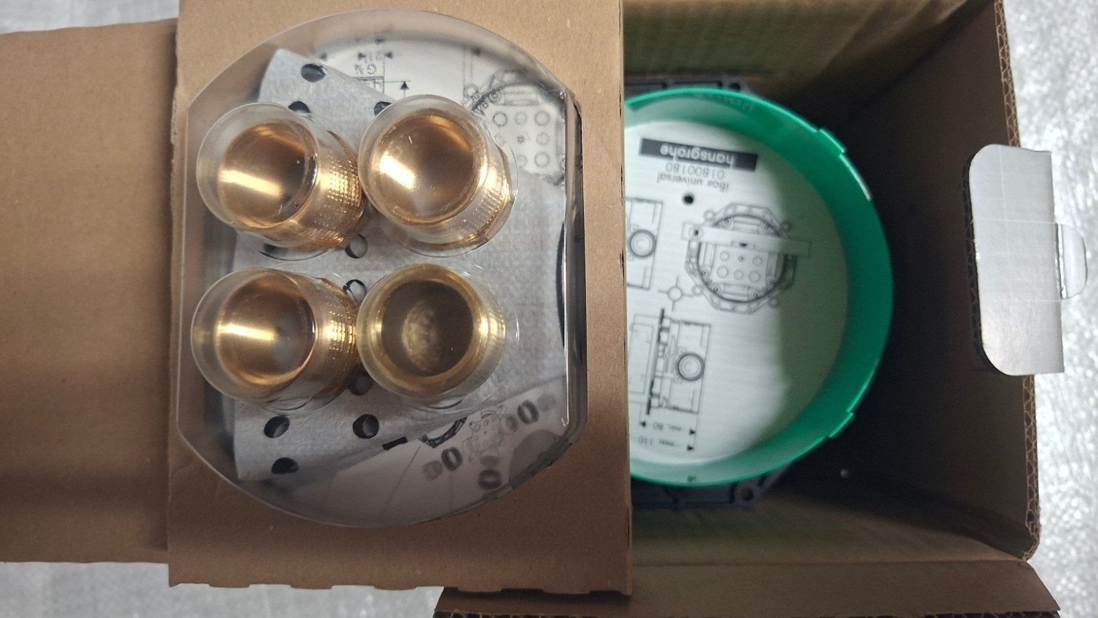 Hansgrohe inbouwdeel voor douche of bad, Verzenden, Nieuw, Koper, Douche