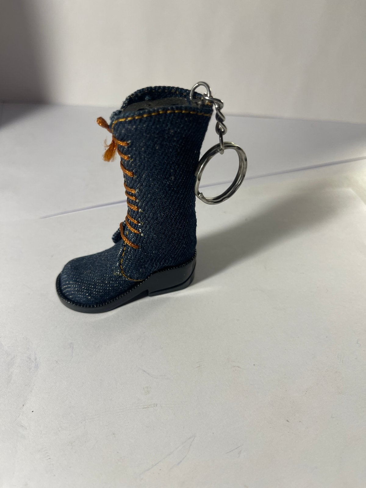 unieke denim laars-sleutelhanger vintage jaren 90, Verzenden, Zo goed als nieuw, Aansteker