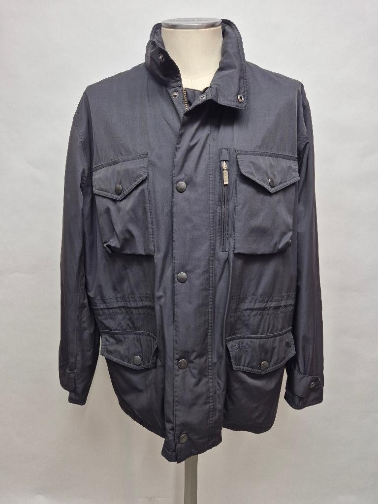 Barbour zomer jas, waterdicht. 'Sapper' maat XL TOP!, Kleding | Heren, Jassen | Zomer, Zo goed als nieuw, Maat 56/58 (XL), Zwart