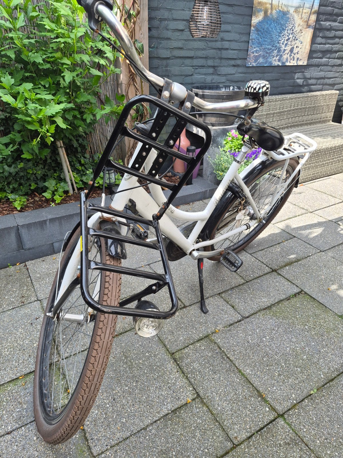 Batavus Diva meidenfiets - Wit, Gebruikt, Fietsen en Brommers, Fietsen | Dames | Damesfietsen, Ophalen, Velgrem, Versnellingen