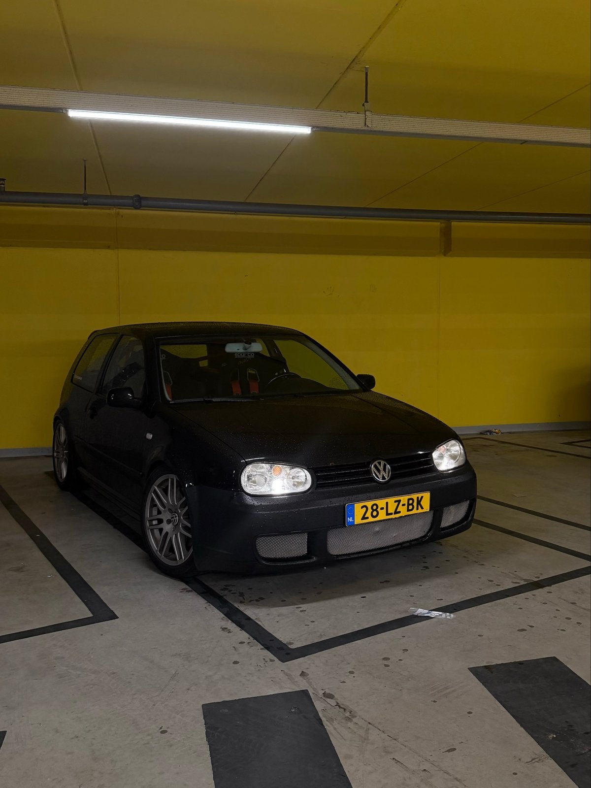 Volkswagen Golf 4 2.3 VR5 AQN – Onderdelenauto / Projectauto, Voorwielaandrijving, Stof, Zwart, Zwart
