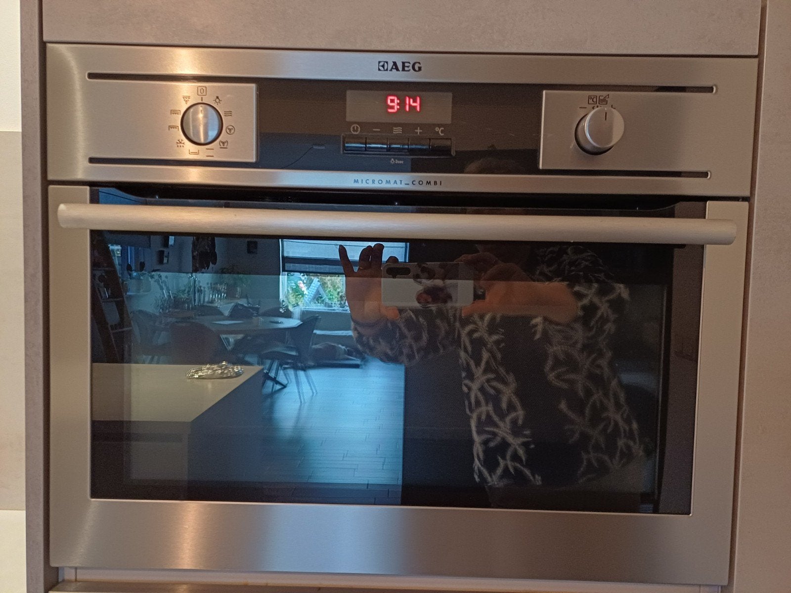 AEG Combi Magnetron Oven - Inbouw, Witgoed en Apparatuur, Ophalen, Gebruikt, AEG, Combi-oven