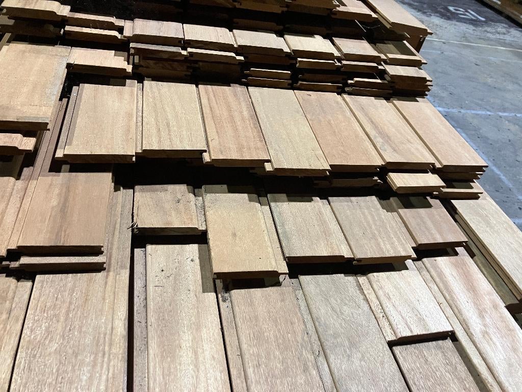 Hardhout-Louro Gamela-rabatdelen-schutting-wandbekleding, Ophalen, Planken, Nieuw, Hardhout