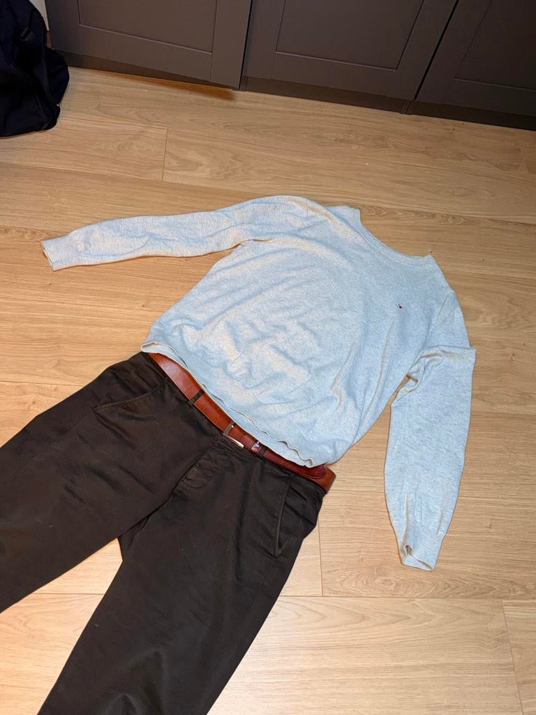 Tommy Hilfiger trui XL katoen- Zo goed als nieuw, Kleding | Heren, Truien en Vesten, Zo goed als nieuw, Maat 56/58 (XL), Grijs