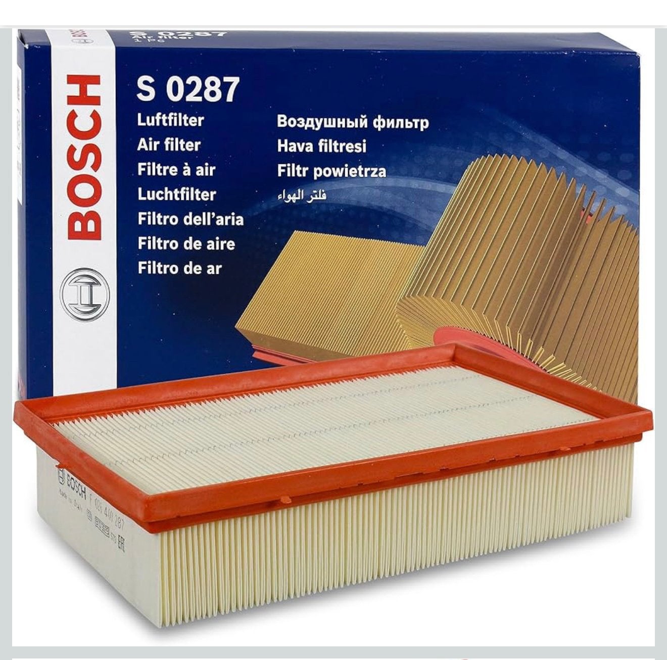 Nieuw Bosch Luchtfilter S 0287 voor diverse VAG modellen, Ophalen of Verzenden, Nieuw, Audi