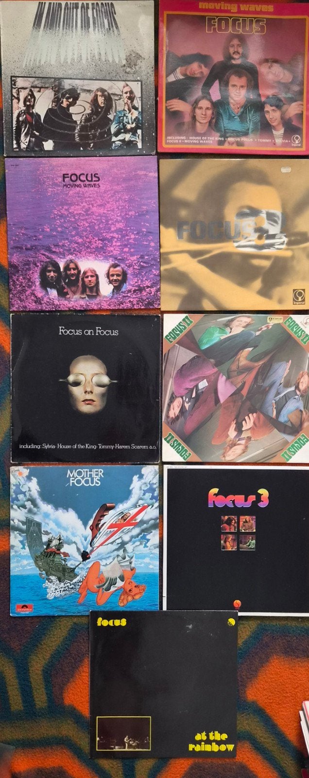 Focus LP's: 9 stuks NL Rock vinyl, LP, Originele persing, Ophalen of Verzenden, 12 inch