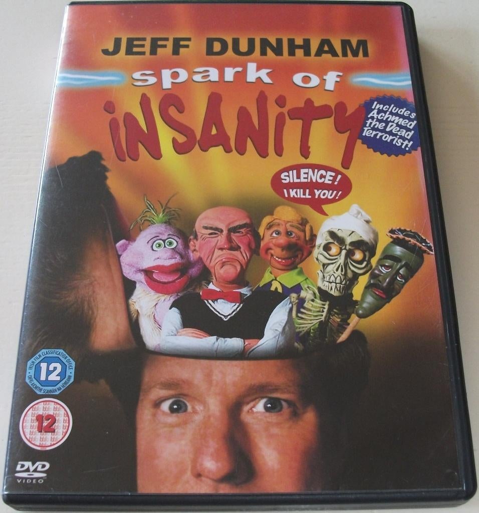 Dvd *** JEFF DUNHAM *** Spark of Insanity, Vanaf 12 jaar, Ophalen of Verzenden, Zo goed als nieuw, Stand-up of Theatershow