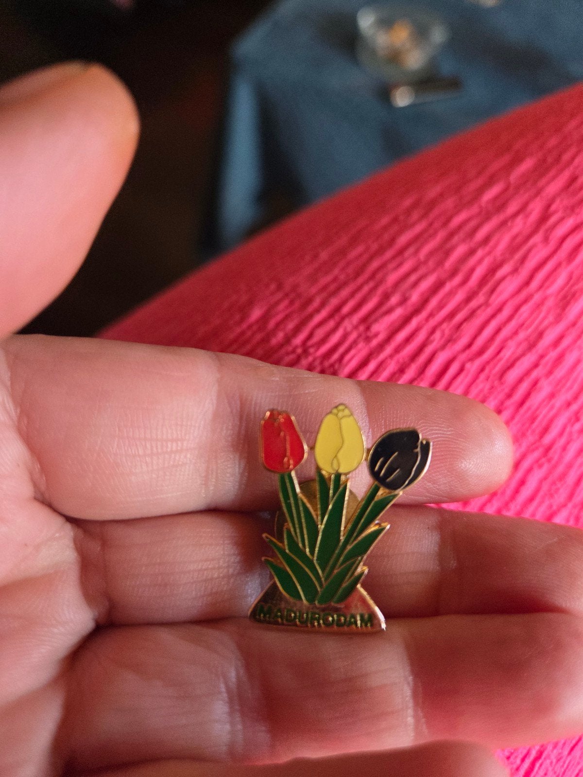 Bloemen  pin, Ophalen of Verzenden