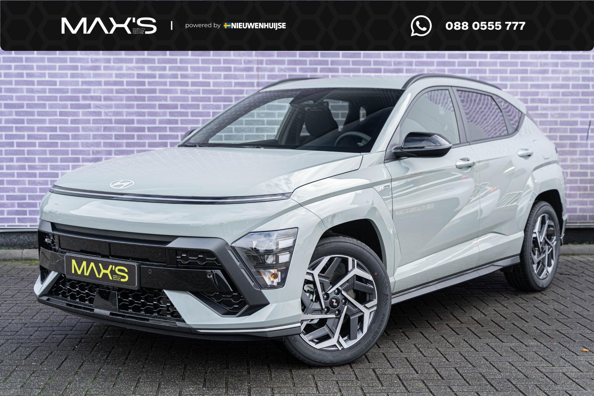 Hyundai Kona 1.6 GDI HEV N Line | Adaptive Cruise Control |, Auto's, Hyundai, Dealer onderhouden, Stof, Gebruikt, 2 kWh
