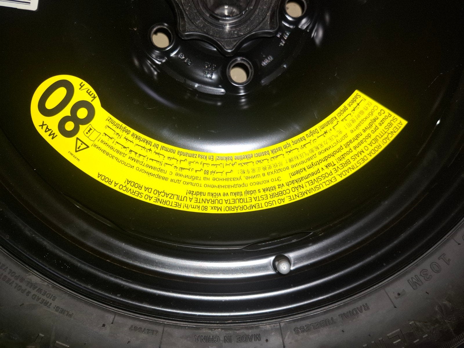 Thuisbrenger reservewiel T145/85R18 nieuw VW Audi Skoda Seat, Ophalen of Verzenden