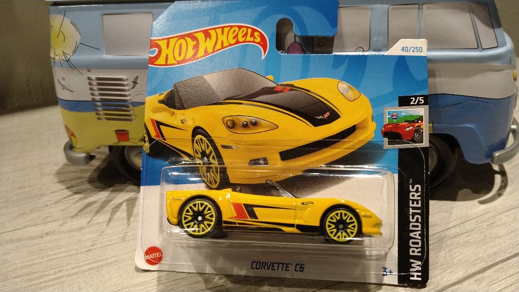 Hot Wheels Corvette C6 Yellow Scale Model, Ophalen of Verzenden, Nieuw, Auto
