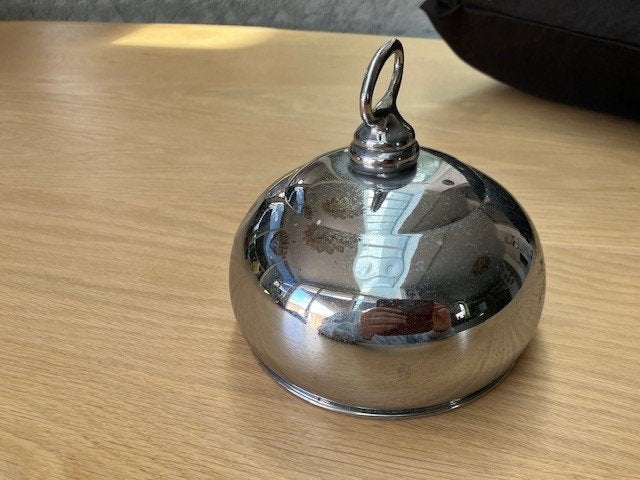 boterkoeler stolp daalderop - zilver kleur, Ophalen of Verzenden