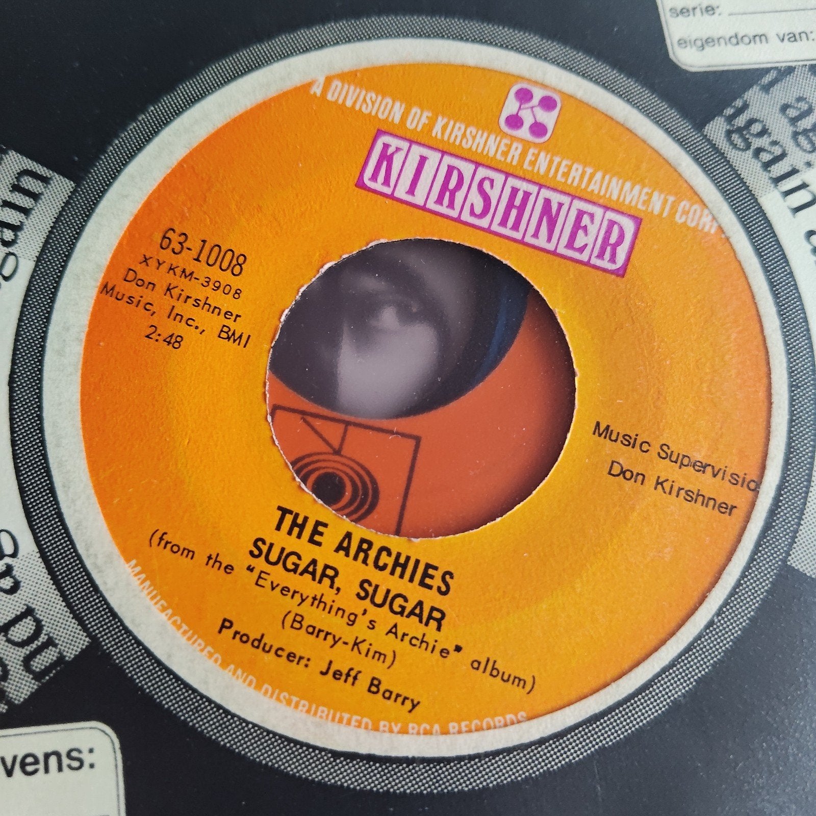 The Archies - Sugar, Sugar 7 inch single (Pop, 1969), Gebruikt, 7 inch, Ophalen of Verzenden, Pop
