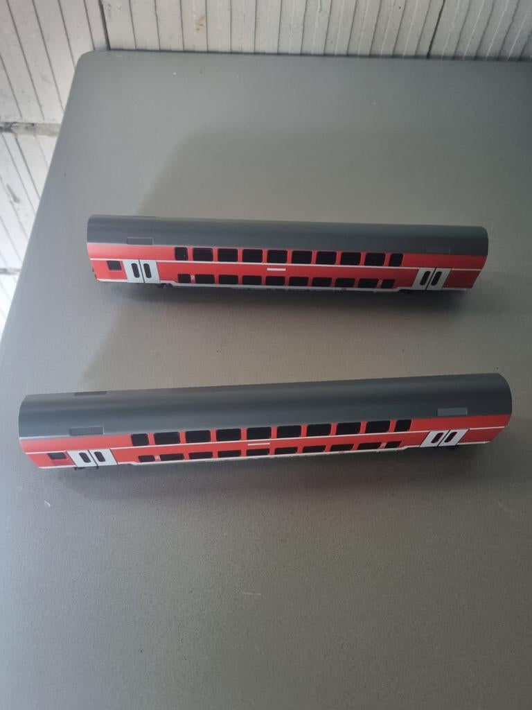 Märklin Dubbeldekker Rijtuigen (2 stuks), Hobby en Vrije tijd, Ophalen, Wisselstroom, Gebruikt, Wagon