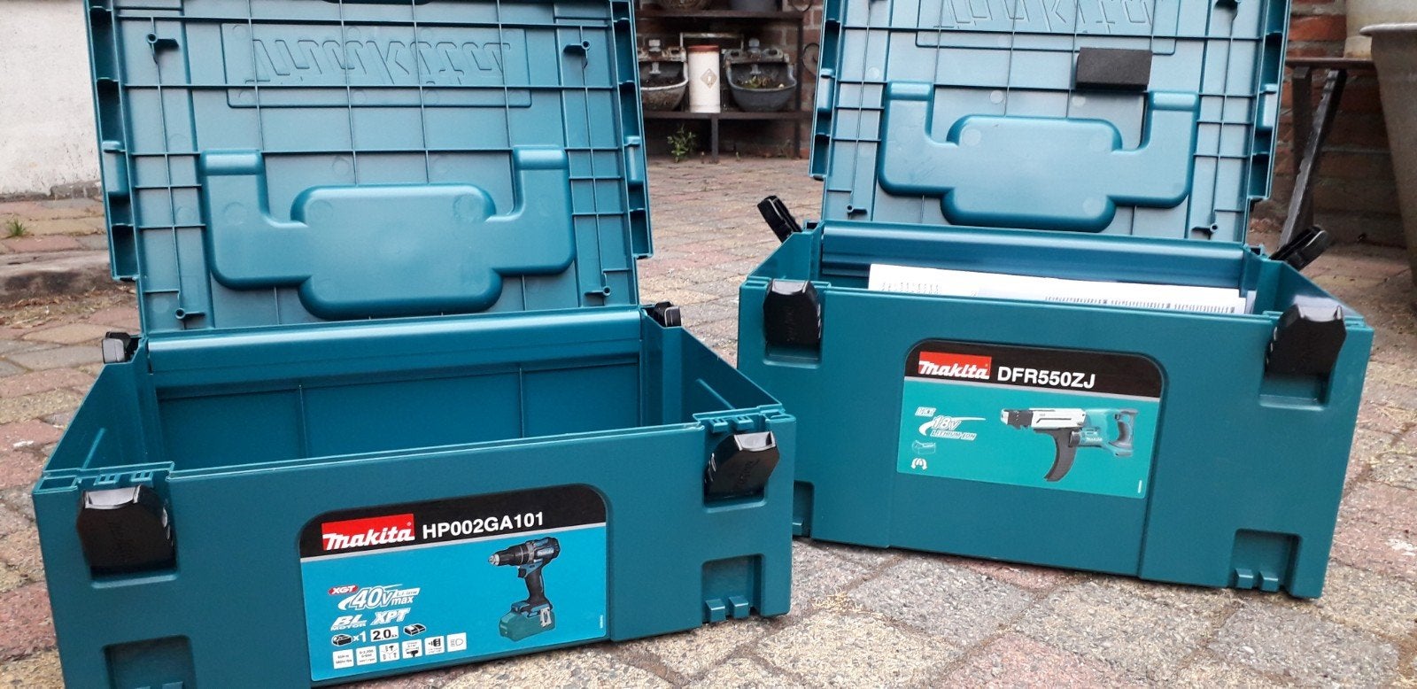 Makita koffers, Ophalen, Nieuw