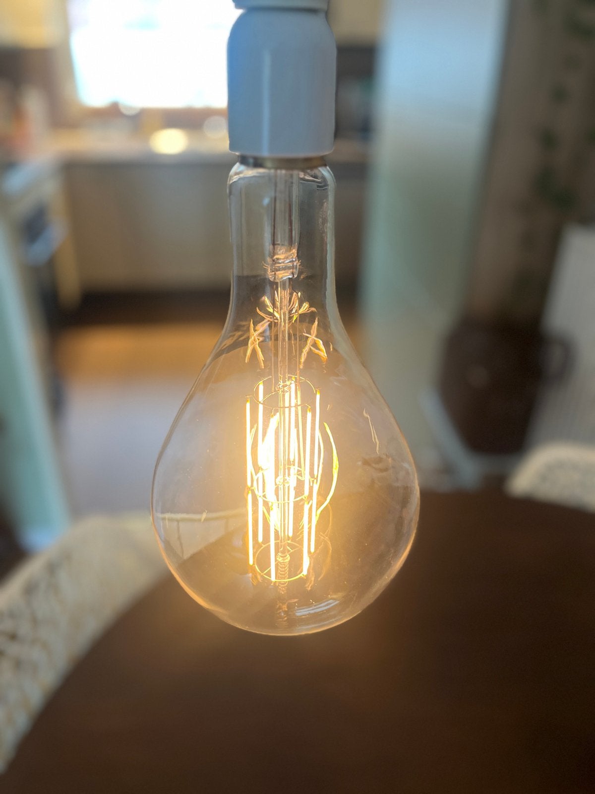 3x Calex XXL LED Filament Giant Splash E40 met E27 adapter, Ophalen, Gebruikt, E27 (groot), Calex