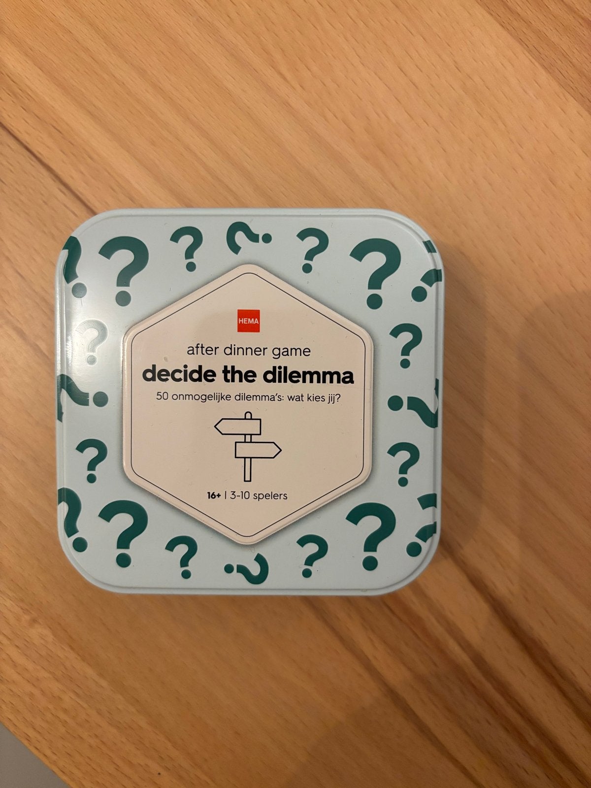Hema After Dinner Game: Decide the Dilemma, Een of twee spelers, Ophalen of Verzenden, Nieuw