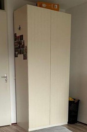 Hoge witte pax kast ikea, Ophalen, Gebruikt, Met deur(en), 200 cm of meer