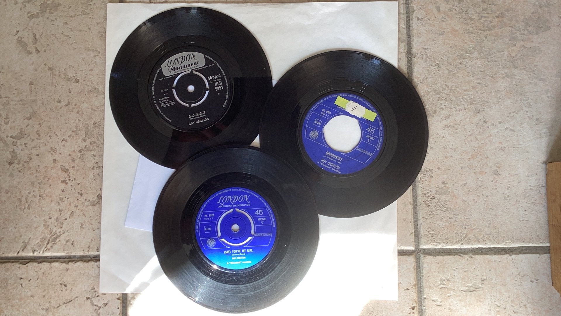 Singles Roy Orbinson, Ophalen of Verzenden, Gebruikt, 7 inch, Pop