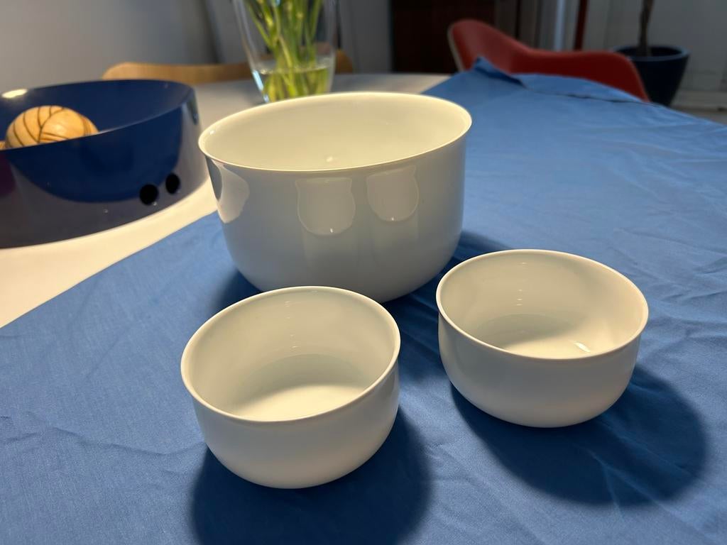Hutschenreuther ‘tavola’ schalenset wit porselein, Ophalen of Verzenden, Zo goed als nieuw, Aardewerk