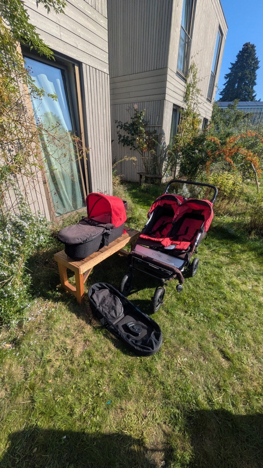 Mountain Buggy All Terrain Duowagen met Accessoires, Gebruikt, Duowagen, Ophalen, Kinderwagen