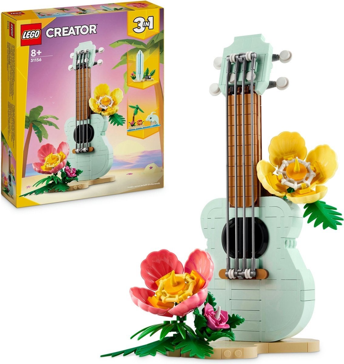 Foto 3 van LEGO Creator 3in1 Tropische Ukelele Dolfijn Surfplank 31156