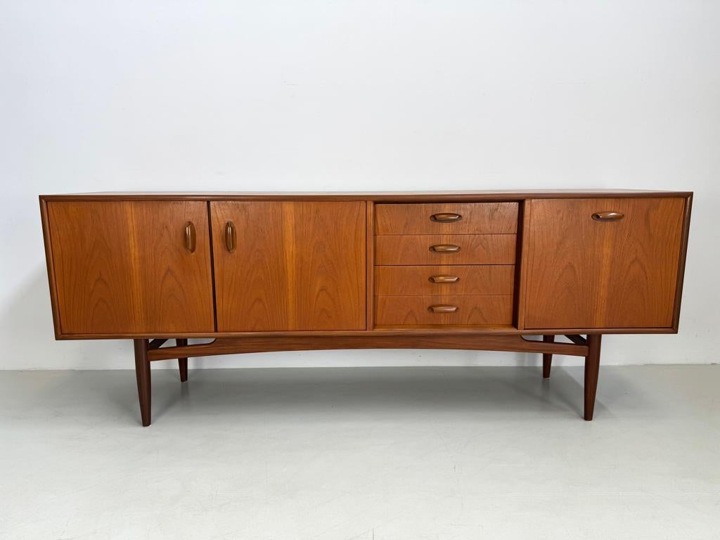 Vintage G-Plan dressoir, Verzenden, Zo goed als nieuw, 25 tot 50 cm, 150 tot 200 cm