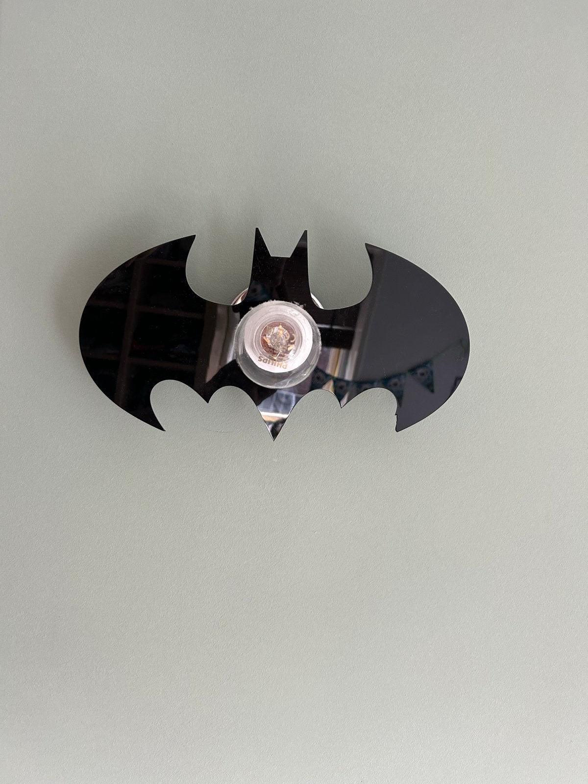 Batman wandlamp, Ophalen, Kunststof, Gebruikt, Zwart