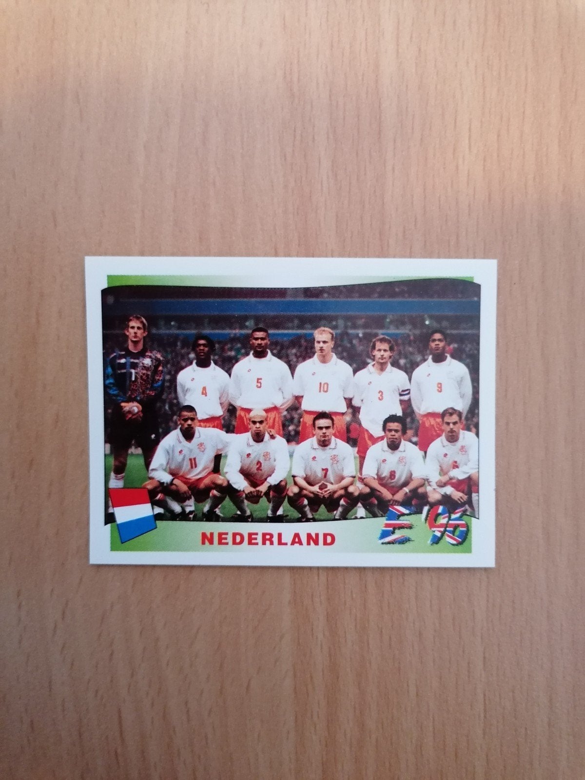 Panini Euro 96 #76 Nederland team., Ophalen of Verzenden, Zo goed als nieuw, Plaatje