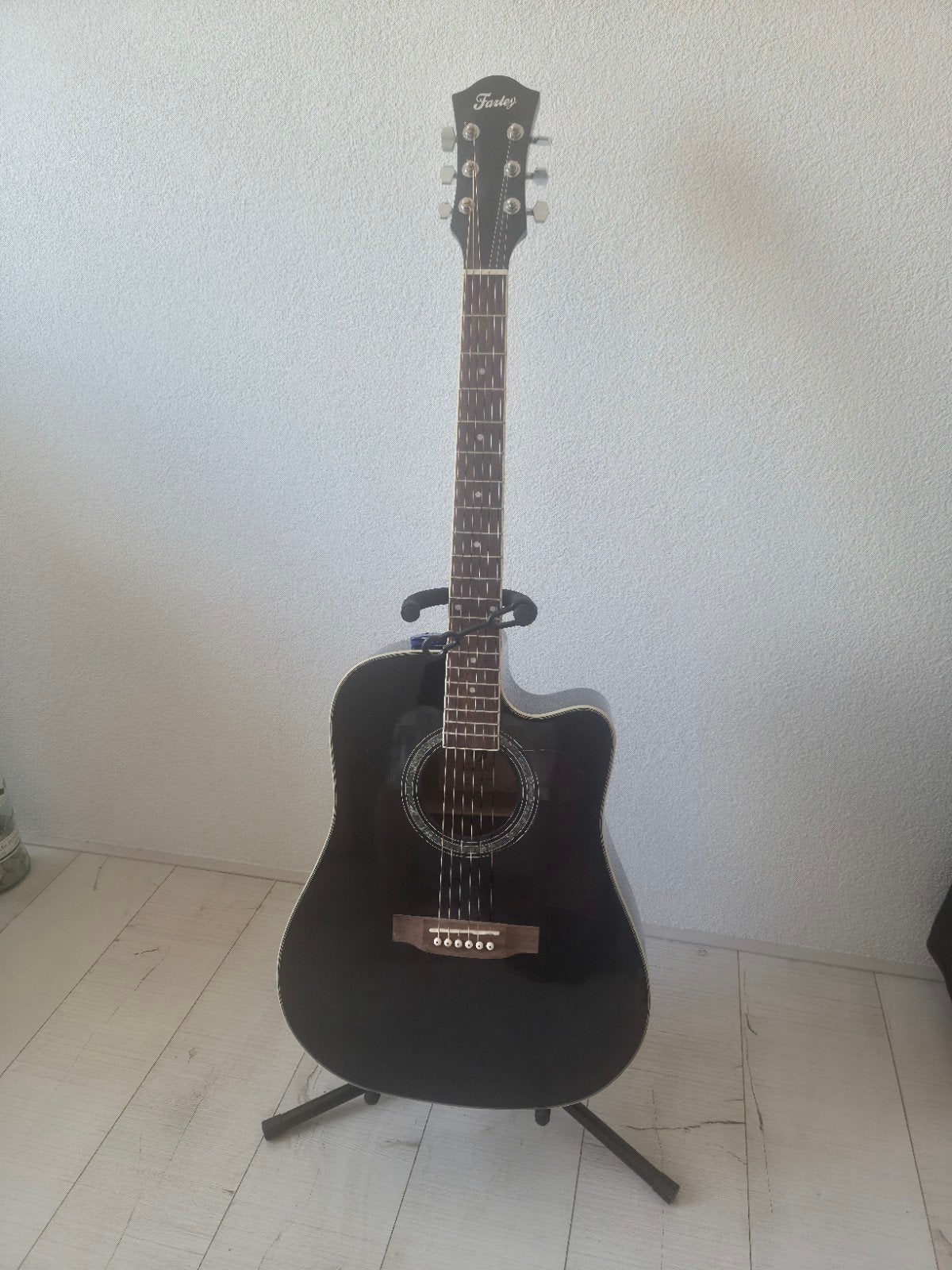Fazley akoestische gitaar met element en accessoires, Ophalen, Zo goed als nieuw, Western- of Steelstringgitaar, Met (piezo-)element