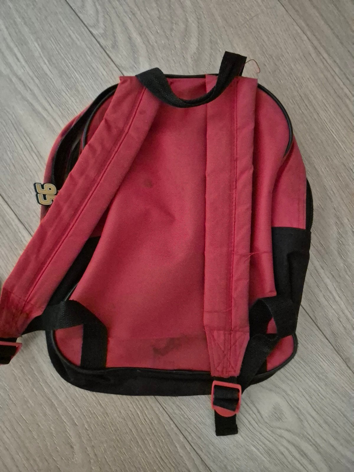 Cars Lightning McQueen Rugzak - Rood/Zwart, Gebruikt, Rugtas, Ophalen of Verzenden, 30 tot 40 cm