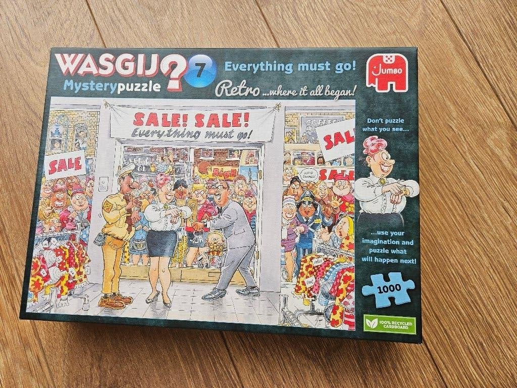 Was gij mystery puzzel 7, Ophalen, 500 t/m 1500 stukjes, Zo goed als nieuw, Legpuzzel