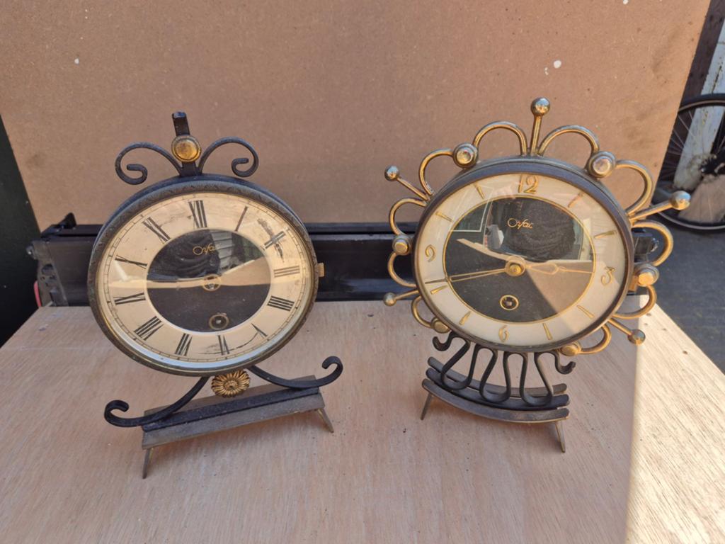 Orfac pendule klokken 2x (voor onderdelen), Ophalen of Verzenden