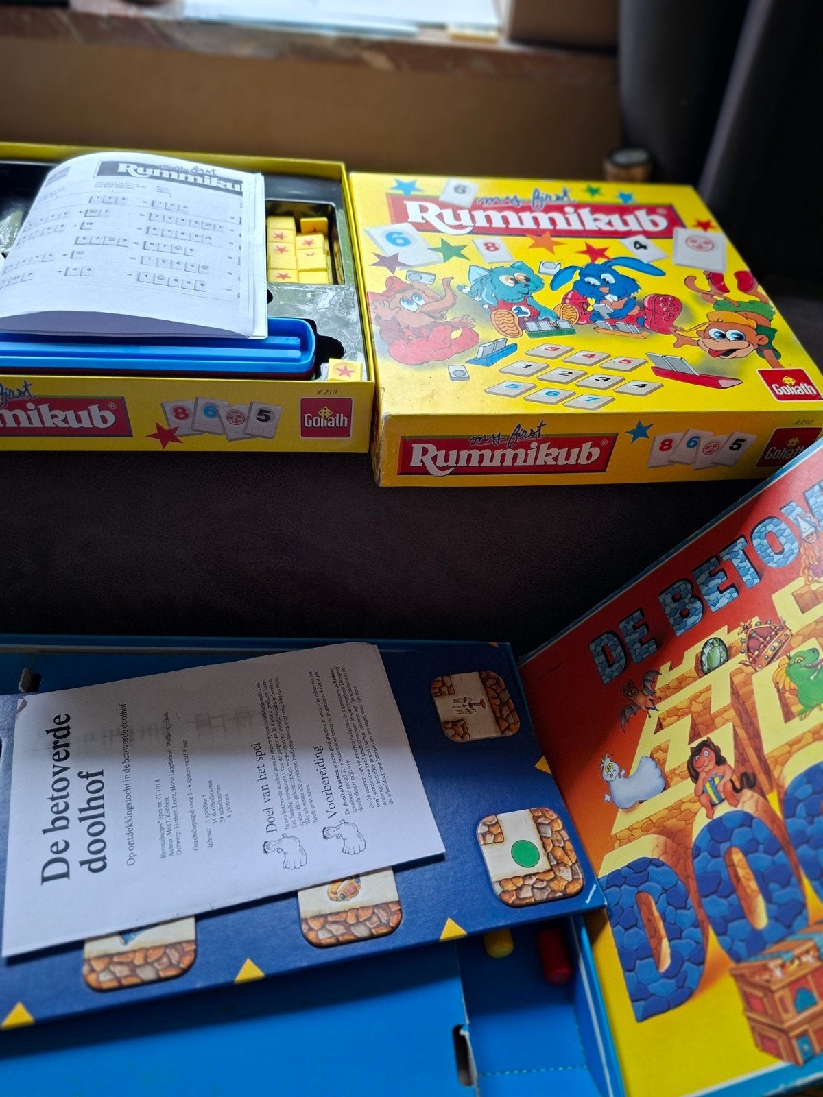 Doolhof en rummikub, Hobby en Vrije tijd, Gezelschapsspellen | Bordspellen, Ophalen of Verzenden