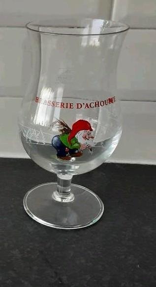 LA CHOUFFE glas, winterdorpje, 0,33 l, Ophalen of Verzenden, Zo goed als nieuw, Bierglas