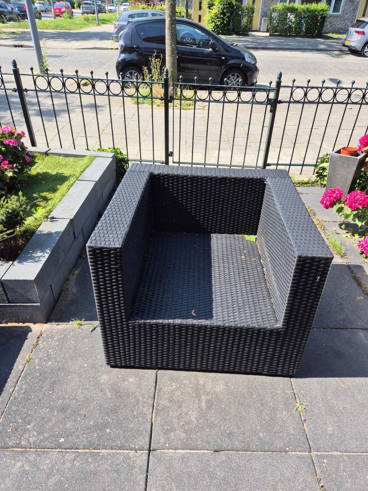2 tuinstoelen, Ophalen of Verzenden, Zo goed als nieuw, 110 cm of meer, Minder dan 65 cm