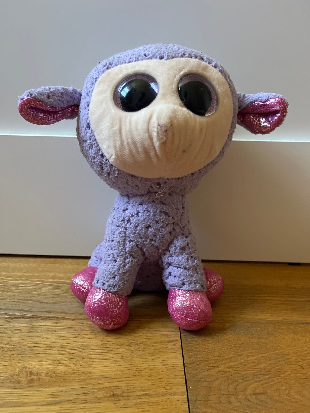 TY beanie boo lam Lavender - 24cm, Ophalen of Verzenden, Zo goed als nieuw, Overige typen