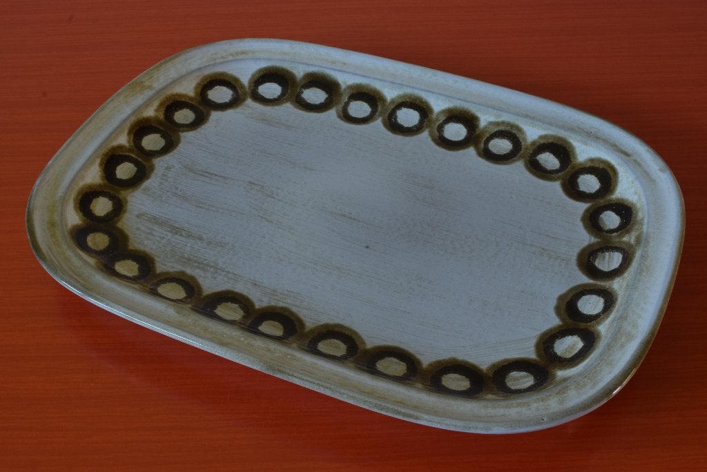 Grote retro vintage jaren 70 West-Germany Ceramano schaal, Overige merken, Vintage, Ophalen of Verzenden, Aardewerk