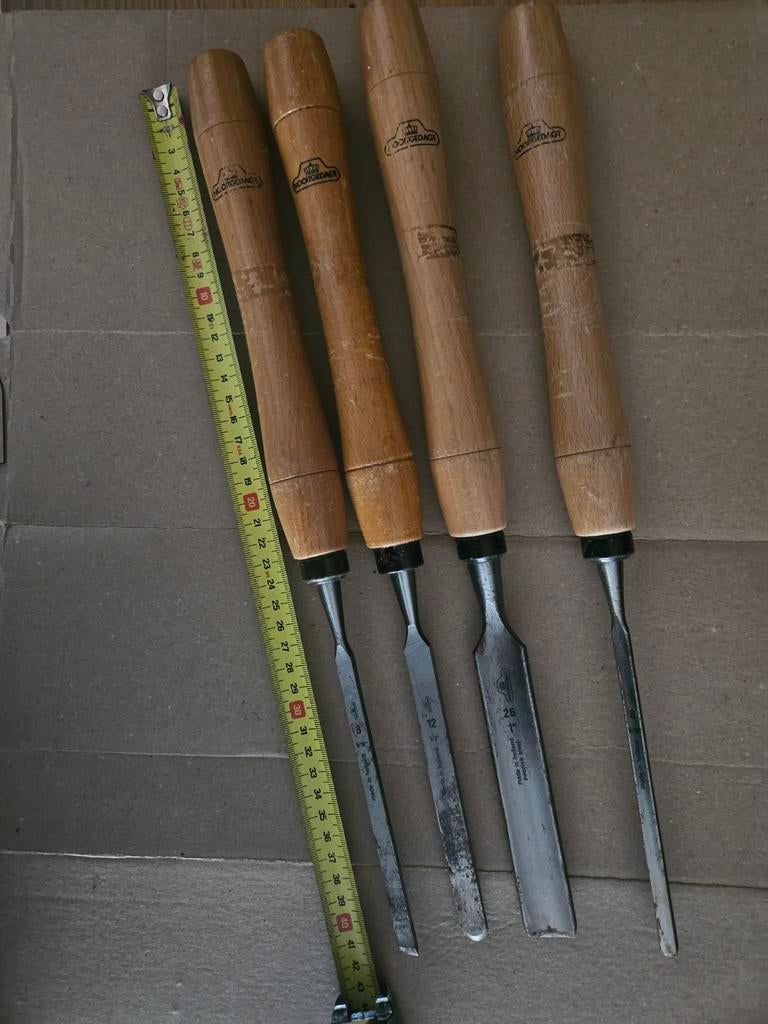 Set van 4 nooitgedagt beitels, Ophalen of Verzenden, Gebruikt