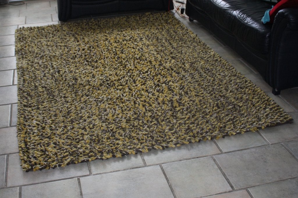 100 % Wollen tapijt, Ophalen, Gebruikt, 100 tot 150 cm, Zwart