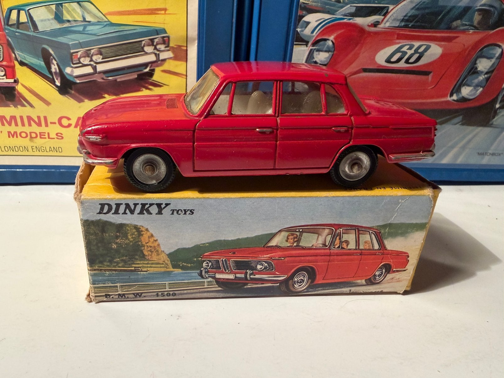 Dinky Toys Nr.534 BMW 1500 Saloon, Ophalen of Verzenden, Gebruikt, Auto, Dinky Toys