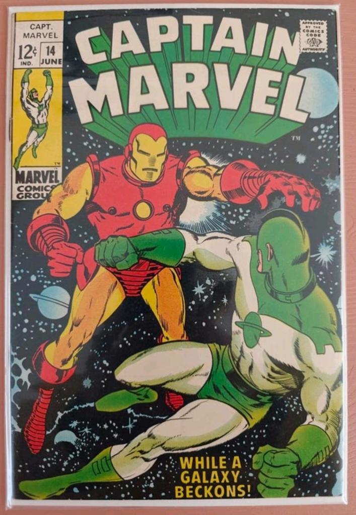 Captain Marvel #14 (1968), Boeken, Strips | Comics, Eén comic, Amerika, Marvel Comics, Ophalen of Verzenden