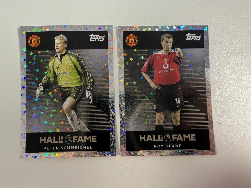Schmeichel & Keane Hall of Fame Stickers Premier League 2026, Ophalen of Verzenden, Nieuw, Buitenlandse clubs, Poster, Plaatje of Sticker