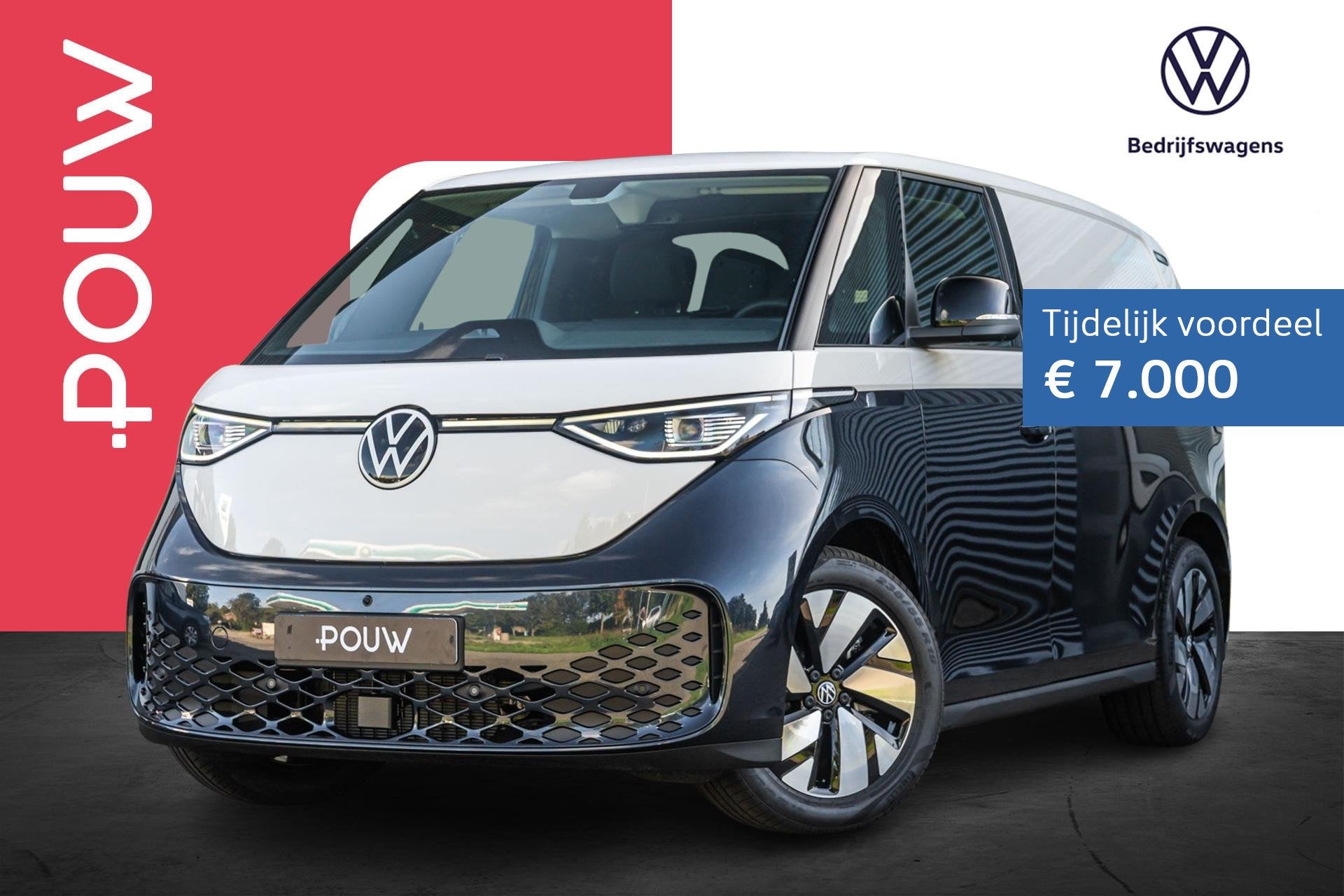 Volkswagen ID. Buzz Cargo 190pk Bulli Limited Edition 59 kWh, Auto's, Automaat, Zwart, 190 pk, Volkswagen