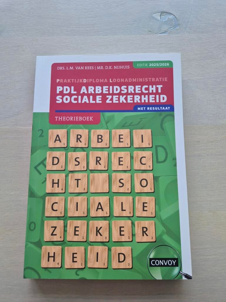 PDL Arbeidsrecht Sociale Zekerheid - HRM Hanzehogeschool, Boeken, Zo goed als nieuw, Gamma, Drs. L.M. van Rees | Mr. D.K. Nijhuis