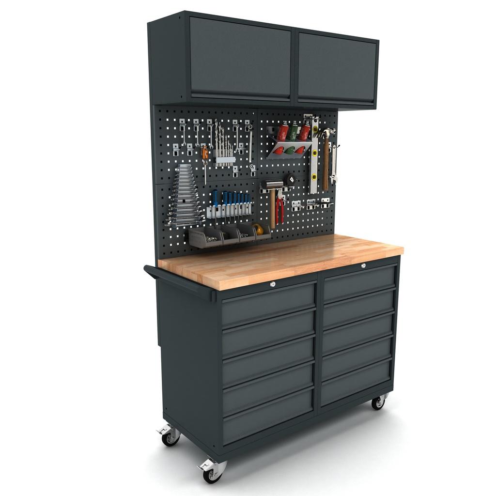 Verrijdbare werkbank 2x 5 laden kast incl. gereedschapswand, Ophalen, Nieuw