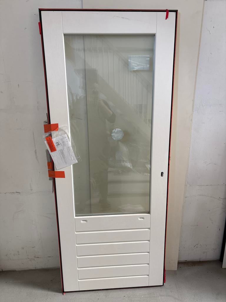 Achterdeur 83x211,5cm met 3-puntssluiting, Doe-het-zelf en Verbouw, Deuren en Horren, Ophalen, 80 tot 100 cm, Nieuw, Buitendeur